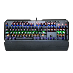 Keyboard Gaming Mechanical Redragon Indrah K555-R Rainbow RGB Full Size Macro (Blue Switch) - King Tech