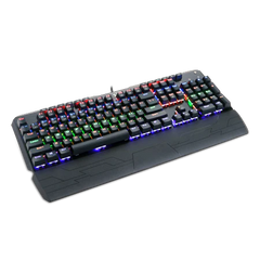 Keyboard Gaming Mechanical Redragon Indrah K555-R Rainbow RGB Full Size Macro (Blue Switch) - King Tech