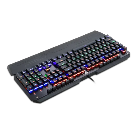 Keyboard Gaming Mechanical Redragon Indrah K555-R Rainbow RGB Full Size Macro (Blue Switch) - King Tech