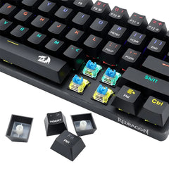 Keyboard Gaming Mechanical Redragon Jax K613 61-Key Rainbow Wired (Blue Switch) - King Tech