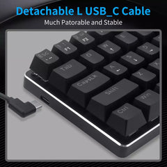 Keyboard Gaming Mechanical Redragon Jax K613 61-Key Rainbow Wired (Blue Switch) - King Tech