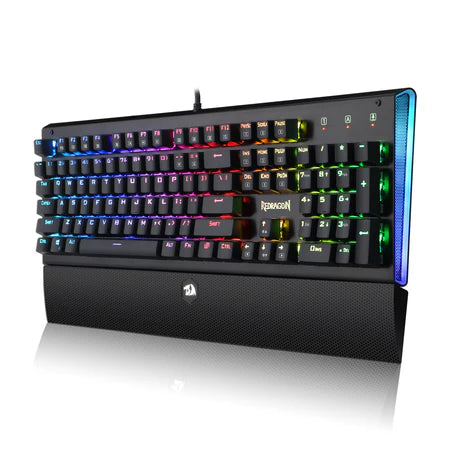 Keyboard Gaming Mechanical Redragon K569 RGB Full-Size Wrist Rest (Brown Switch) - King Tech