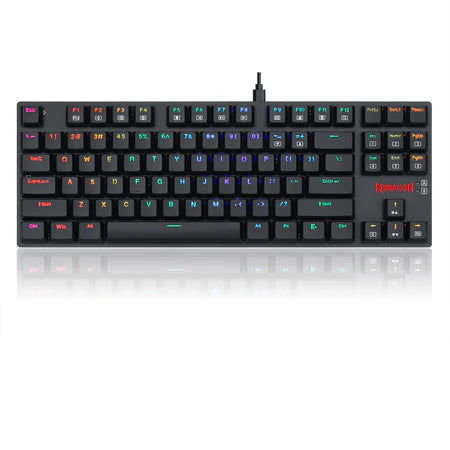 Keyboard Gaming Mechanical Redragon K607 TKL Low Profile RGB Wired (Blue Switch) - King Tech