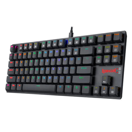 Keyboard Gaming Mechanical Redragon K607 TKL Low Profile RGB Wired (Blue Switch) - King Tech