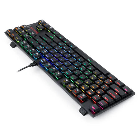 Keyboard Gaming Mechanical Redragon K607 TKL Low Profile RGB Wired (Blue Switch) - King Tech