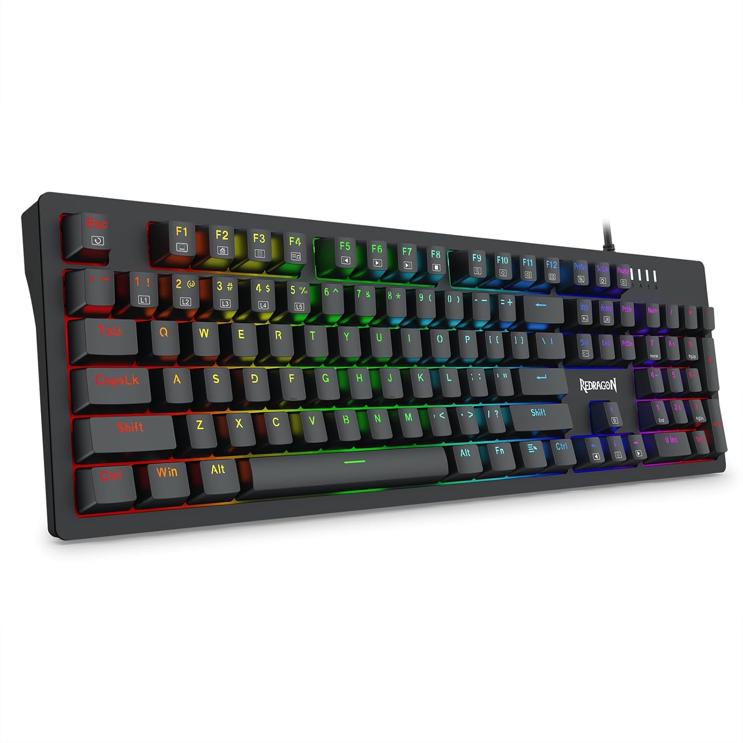 Keyboard Gaming Mechanical Redragon K679 RGB Wired (Blue Switch) - King Tech