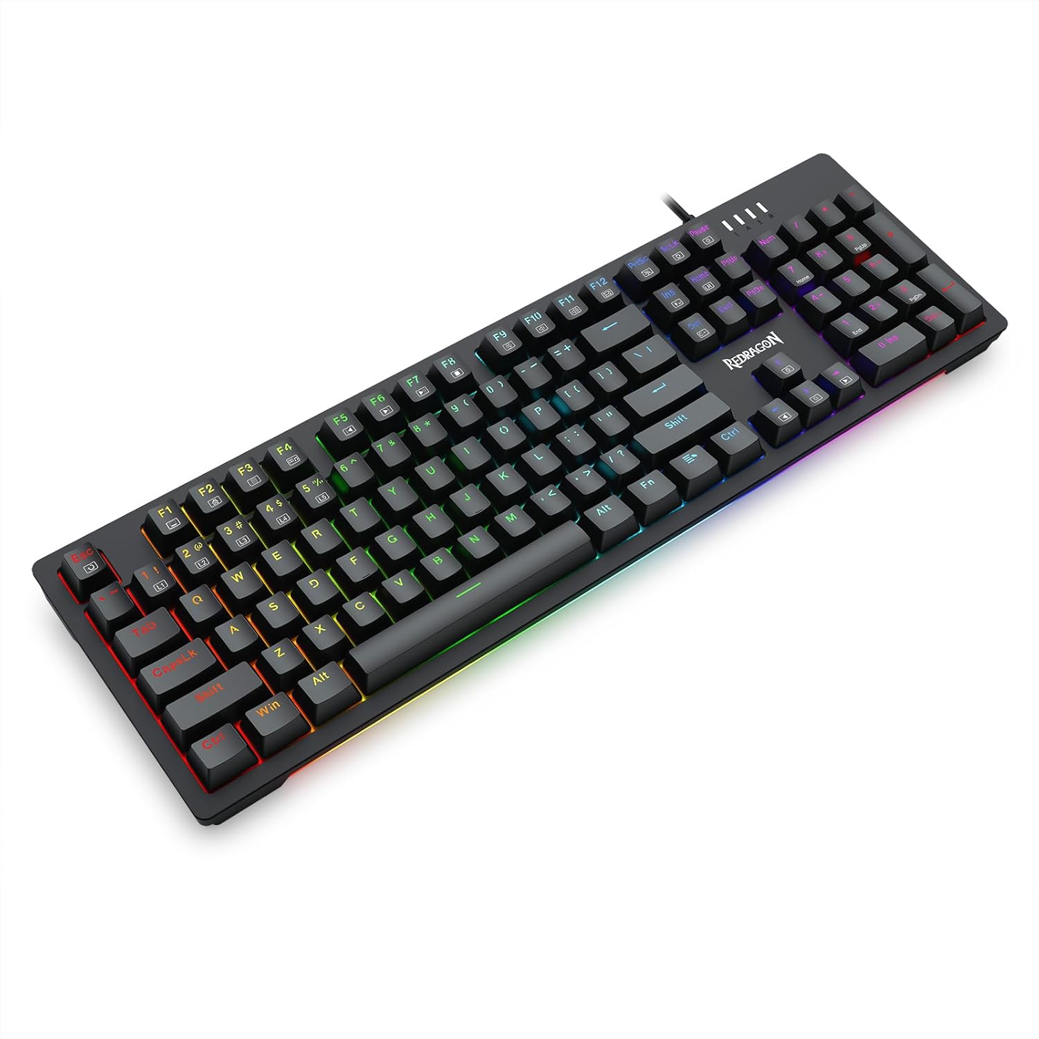 Keyboard Gaming Mechanical Redragon K679 RGB Wired (Blue Switch) - King Tech