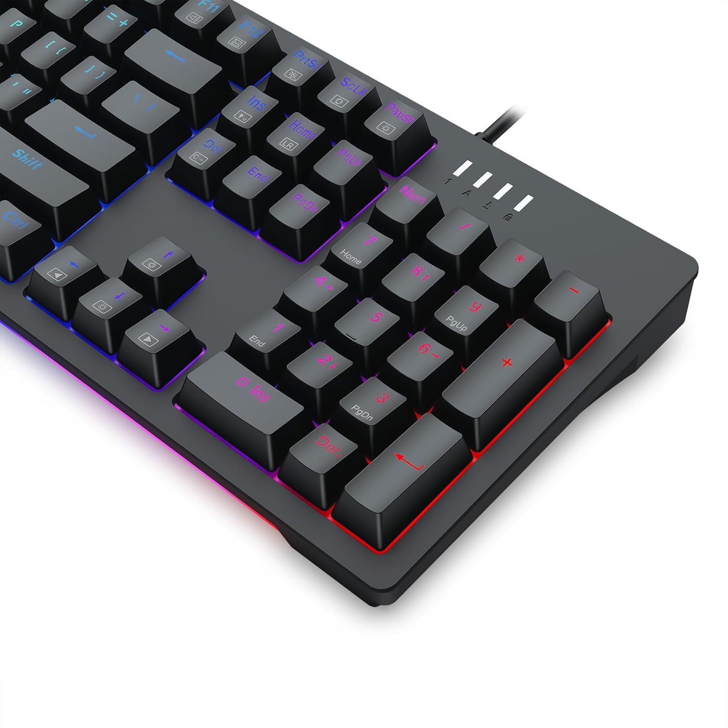 Keyboard Gaming Mechanical Redragon K679 RGB Wired (Blue Switch) - King Tech