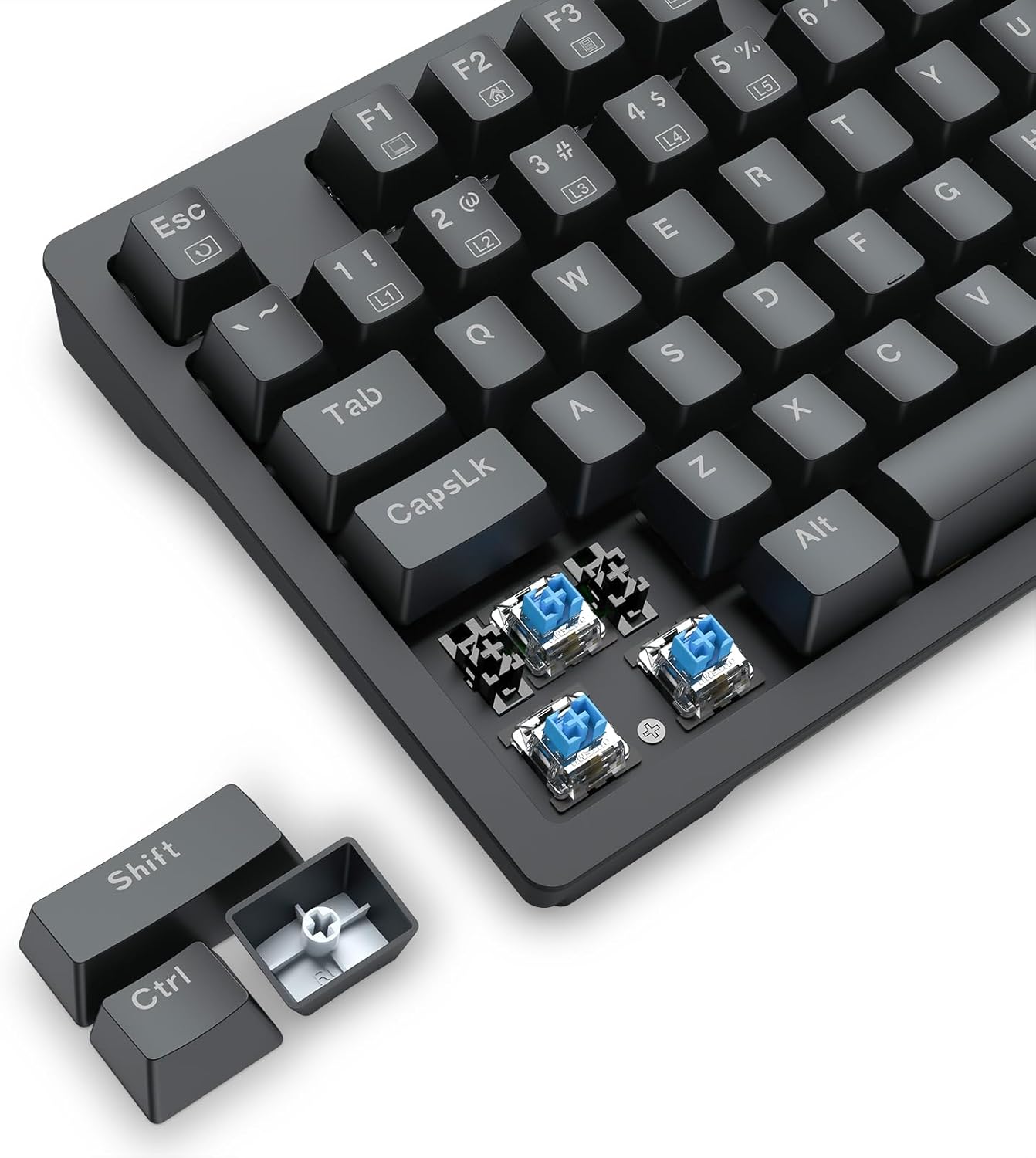 Keyboard Gaming Mechanical Redragon K679 RGB Wired (Blue Switch) - King Tech