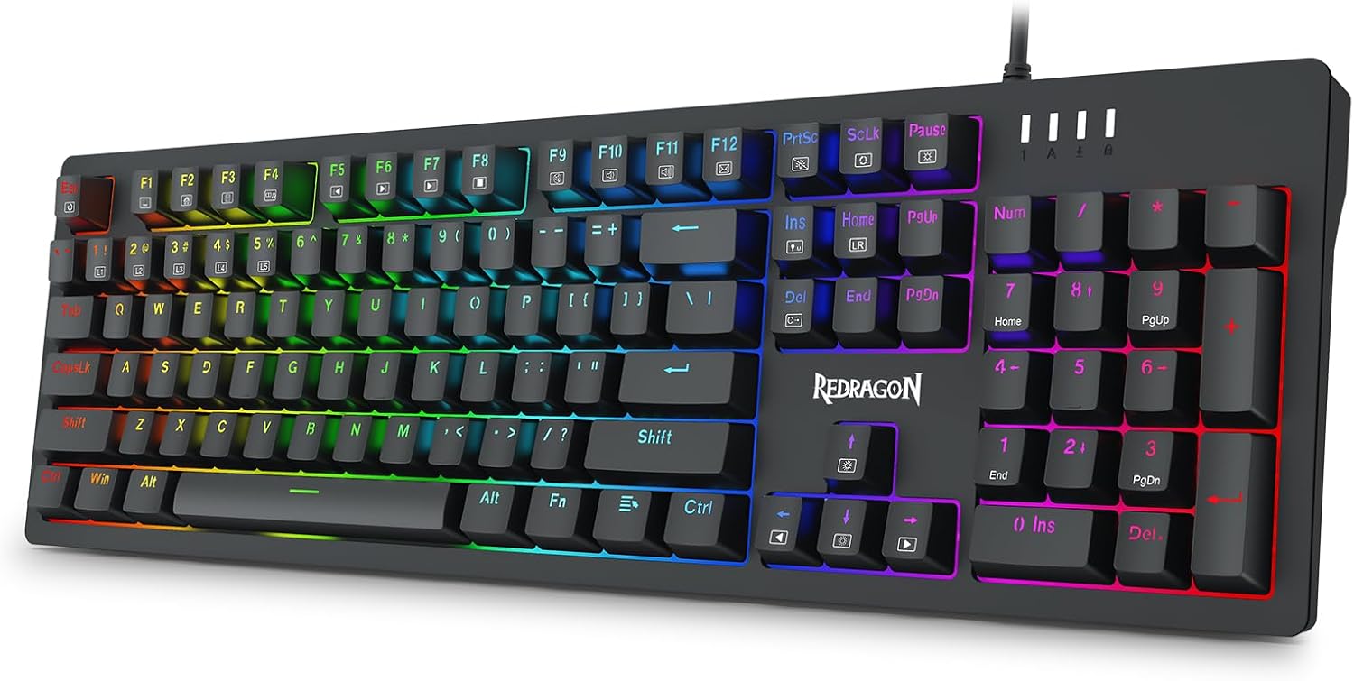 Keyboard Gaming Mechanical Redragon K679 RGB Wired (Blue Switch) - King Tech
