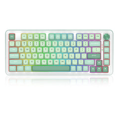 Keyboard Gaming Mechanical Redragon K681 ACG 75% RGB Wireless Gasket Hot-Swappable Knob - King Tech