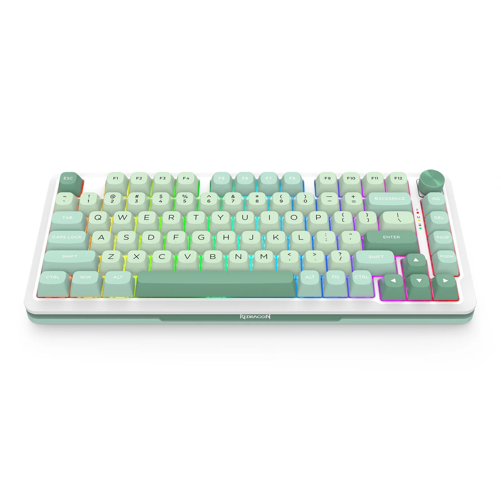 Keyboard Gaming Mechanical Redragon K681 ACG 75% RGB Wireless Gasket Hot-Swappable Knob - King Tech