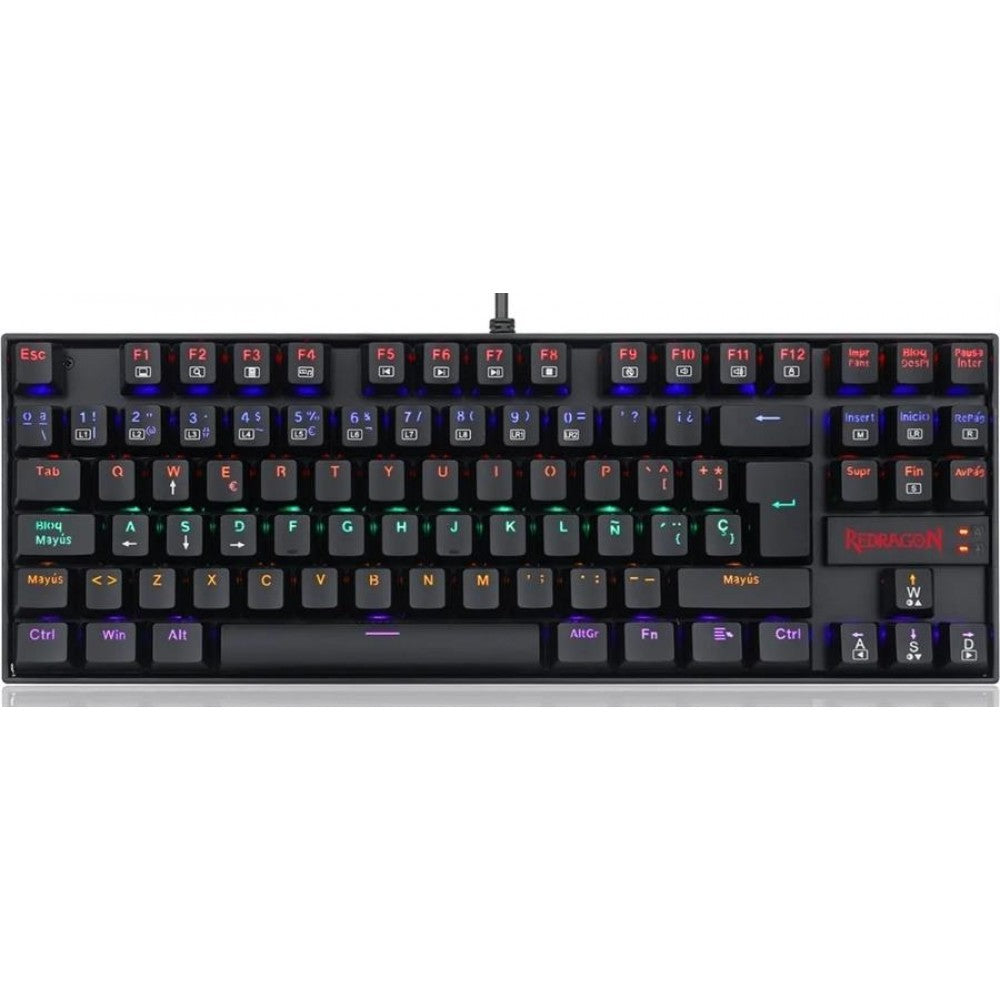 Keyboard Gaming Mechanical Redragon Kumara Elite K552 TKL Rainbow RGB (Black Switch) - King Tech