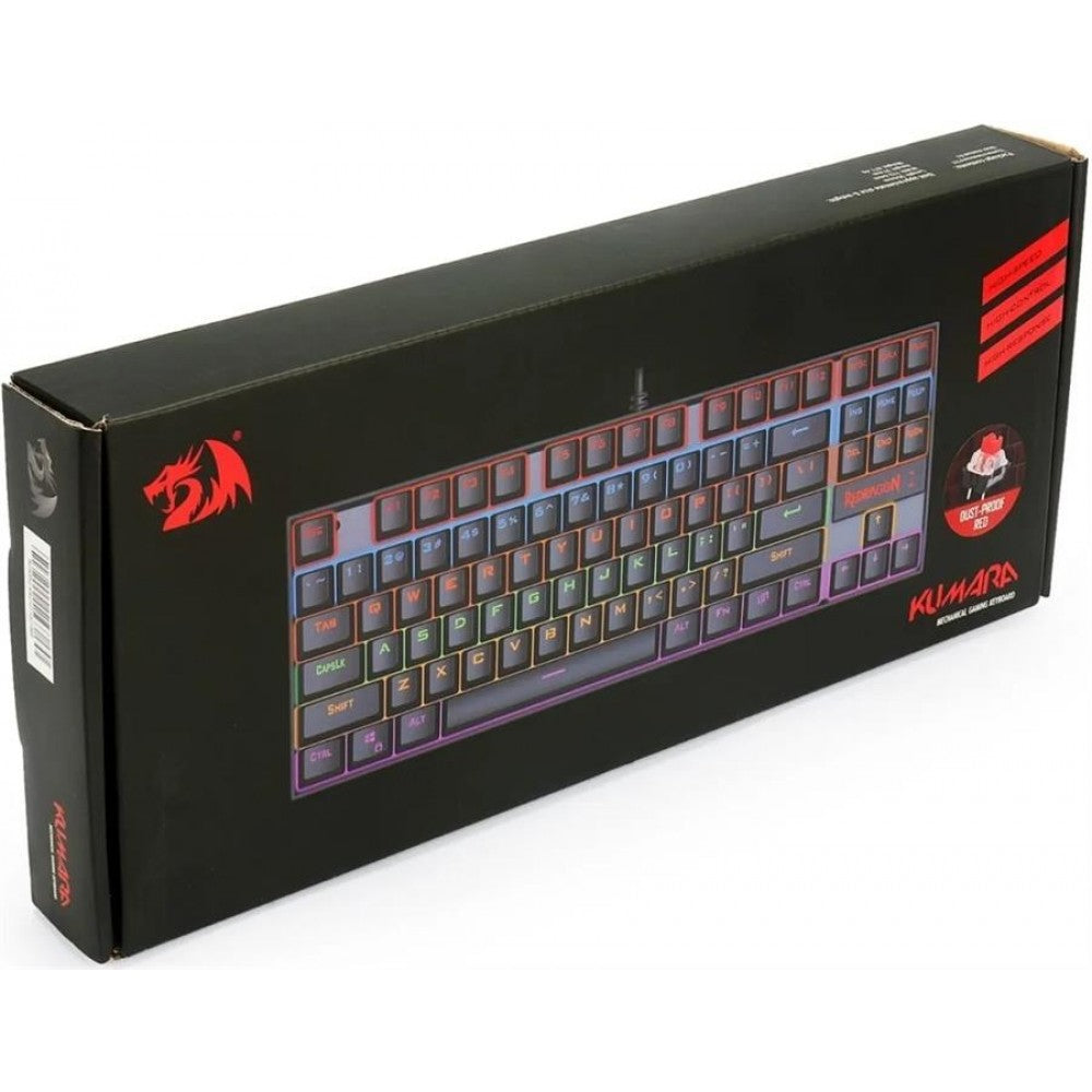 Keyboard Gaming Mechanical Redragon Kumara Elite K552 TKL Rainbow RGB (Black Switch) - King Tech