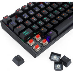 Keyboard Gaming Mechanical Redragon Kumara Elite K552 TKL Rainbow RGB (Red Switch) - King Tech