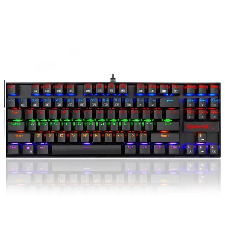Keyboard Gaming Mechanical Redragon Kumara Elite K552E TKL Rainbow RGB (Blue Switch) - King Tech