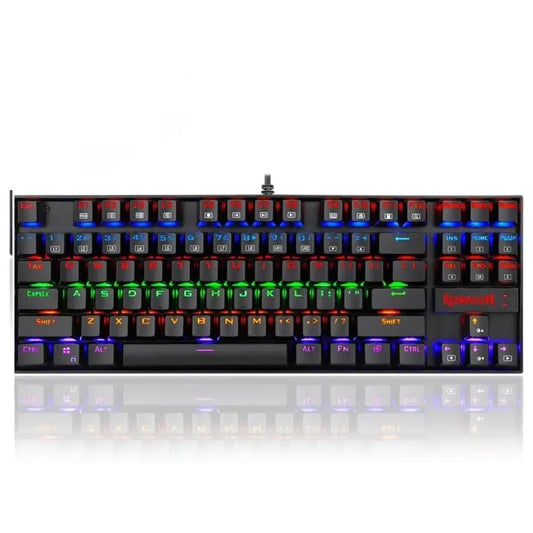 Keyboard Gaming Mechanical Redragon Kumara Elite K552E TKL Rainbow RGB (Blue Switch) - King Tech