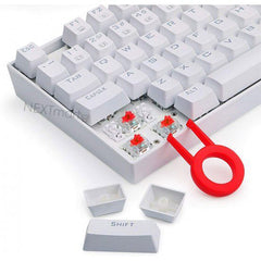 Keyboard Gaming Mechanical Redragon Kumara K552 TKL Red LED Wired (Red Switch, White) - King Tech