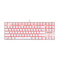 Keyboard Gaming Mechanical Redragon Kumara K552 TKL Red LED Wired (Red Switch, White) - King Tech