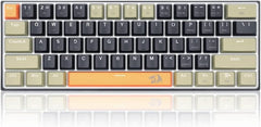 Keyboard Gaming Mechanical Redragon Lakshmi K606 60% White LED (Blue Switch, O/G/B) - King Tech