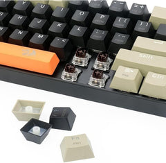 Keyboard Gaming Mechanical Redragon Lakshmi K606 60% White LED (Blue Switch, O/G/B) - King Tech