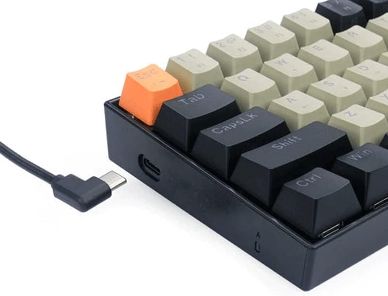 Keyboard Gaming Mechanical Redragon Lakshmi K606 60% White LED (Blue Switch, O/G/B) - King Tech