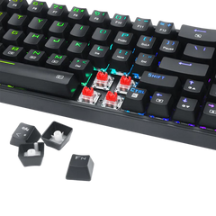 Keyboard Gaming Mechanical Redragon Pollux K628 75% RGB Hot-Swappable (Red Switch) - King Tech