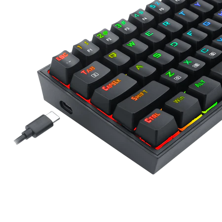 Keyboard Gaming Mechanical Redragon Pollux K628 75% RGB Hot-Swappable (Red Switch) - King Tech