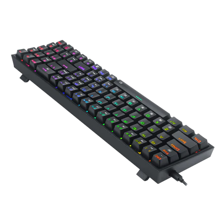 Keyboard Gaming Mechanical Redragon Pollux K628 75% RGB Hot-Swappable (Red Switch) - King Tech