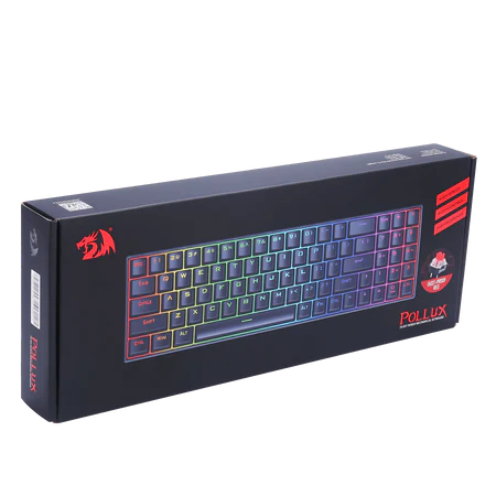 Keyboard Gaming Mechanical Redragon Pollux K628 75% RGB Hot-Swappable (Red Switch) - King Tech