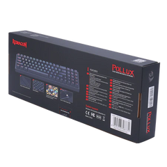 Keyboard Gaming Mechanical Redragon Pollux K628 75% RGB Hot-Swappable (Red Switch) - King Tech