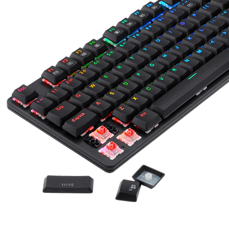 Keyboard Gaming Mechanical Redragon Shrapnel K589 RGB Low Profile (Red Switch) - King Tech