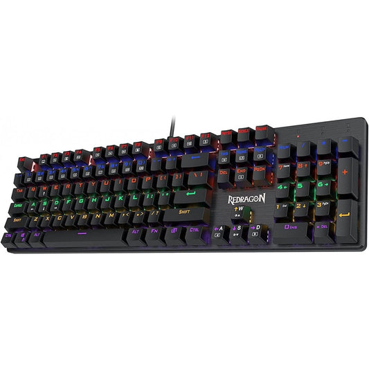 Keyboard Gaming Mechanical Redragon Valheim Elite K608 Rainbow (Brown Switch) - King Tech
