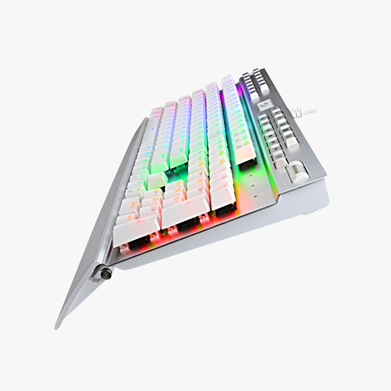 Keyboard Gaming Mechanical Redragon Yama K550-1 RGB Full Size (Brown Switch, White) - King Tech
