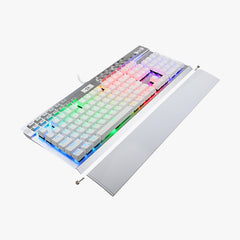 Keyboard Gaming Mechanical Redragon Yama K550-1 RGB Full Size (Brown Switch, White) - King Tech