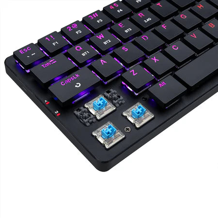 Keyboard Gaming Mechanical Redragon Yi Pro K624P 63-Key RGB Wireless Low Profile (Brown Switch) - King Tech