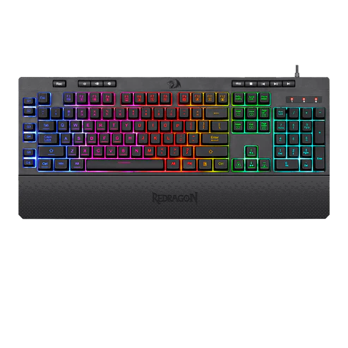 Keyboard Gaming Redragon K512 Shiva RGB Membrane Macro Keys - King Tech