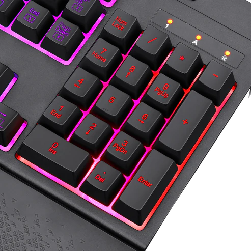 Keyboard Gaming Redragon K512 Shiva RGB Membrane Macro Keys - King Tech