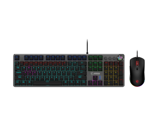 مجموعة لوحة المفاتيح والماوس MSI Vigor GK310 RED AR Red Switches Arabic