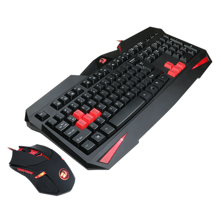 Keyboard & Mouse USB Gaming Kit Redragon S101 Headphone Pad - King Tech