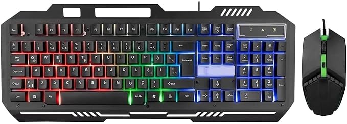 Keyboard & Mouse USB Gaming Lights Zero ZR-6806 - King Tech