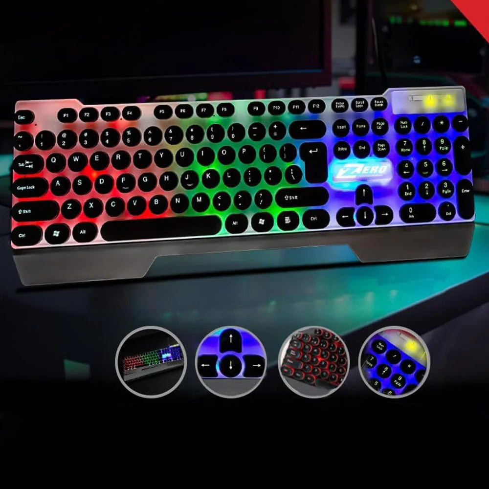 Keyboard USB Gaming Lights Zero ZR-2040 - King Tech