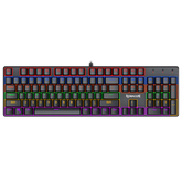 Keyboard USB Gaming Redragon SW-2190-K608 Rainbow Blue Black Red - King Tech