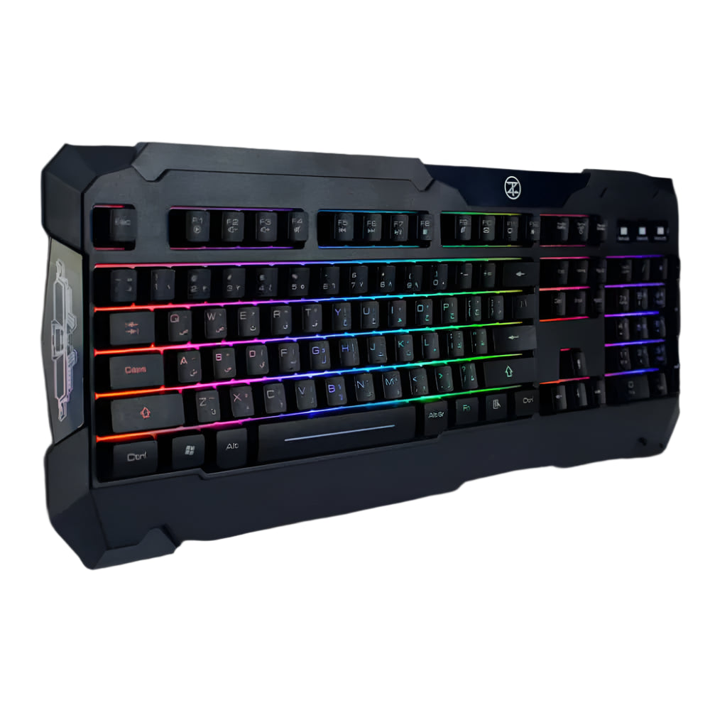 Keyboard USB Gaming RGB Technozone Techno Zone E-9 - King Tech