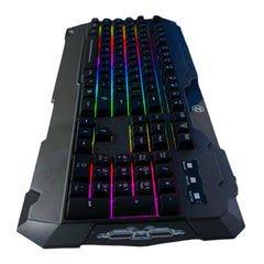 Keyboard USB Gaming RGB Technozone Techno Zone E-9 - King Tech