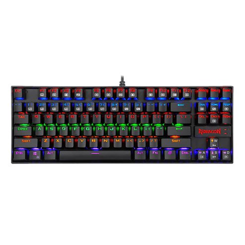 Keyboard Wired Gaming Mechanical Redragon K552 Kumara Rainbow TKL