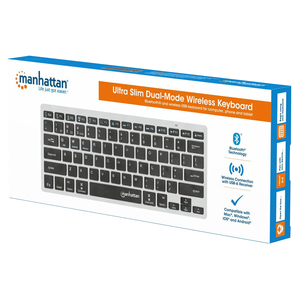 Keyboard Wireless Manhattan Bluetooth KB-03-B - King Tech