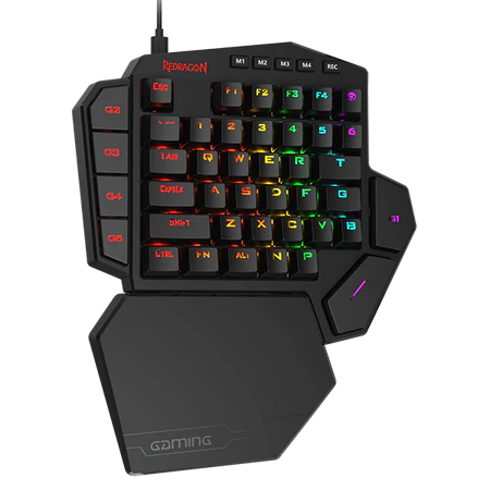 Keypad Gaming Mechanical Redragon Diti K585 One-Handed RGB Macro (Blue Switch) - King Tech