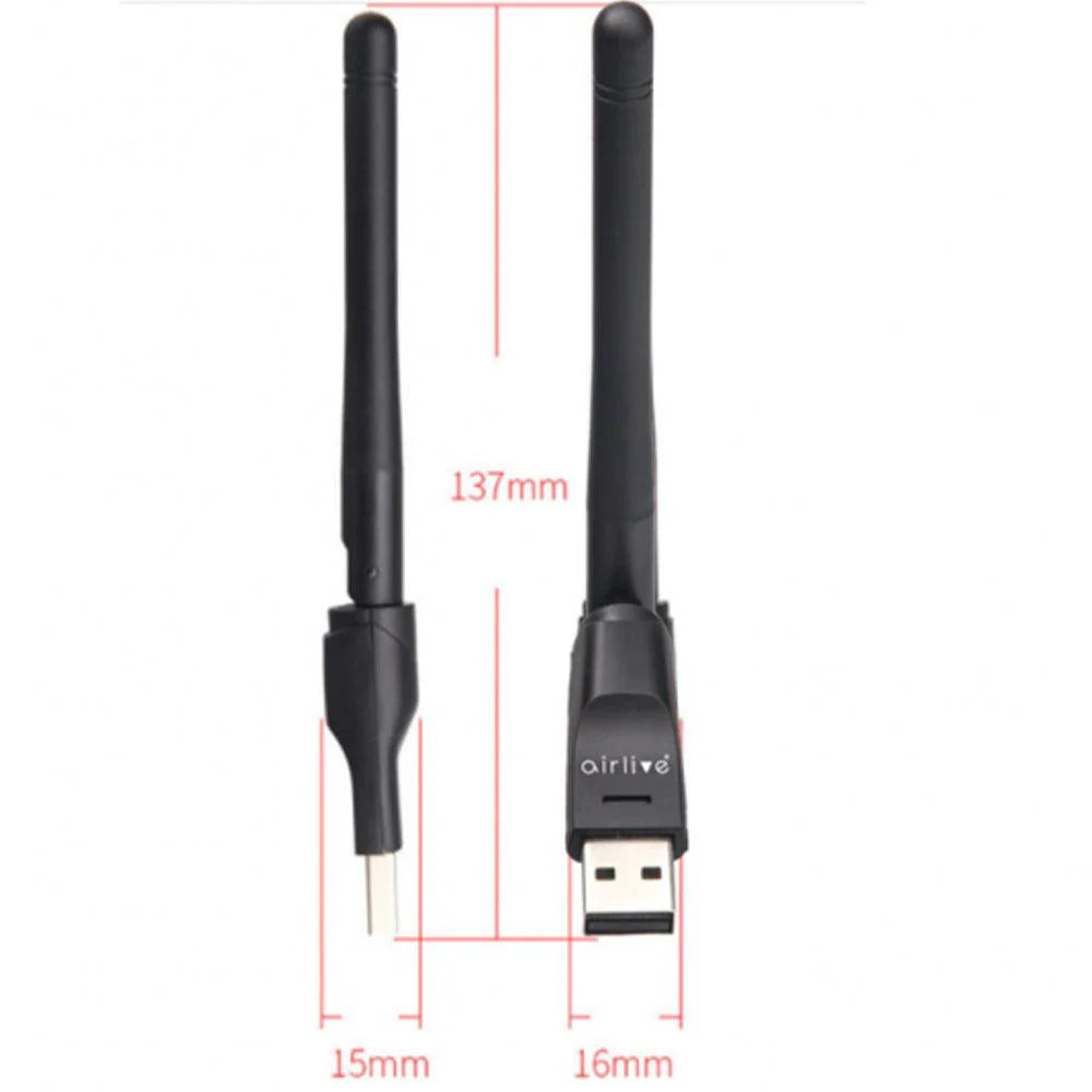 Lan Card USB Airlive 802.11N Antenna 150M Wireless - King Tech