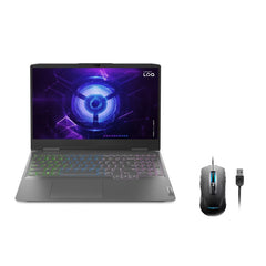 Lenovo LOQ 15IAX9 Gaming Laptop |
Intel Core i5-12450HX Processor - 8GB DDR5 RAM - 512GB NVMe SSD - NVIDIA GeForce RTX 2050 4GB GDDR6 Graphics - 15.6 inches FHD IPS 144Hz (Luna Grey) + LOQ M100 RGB Mouse